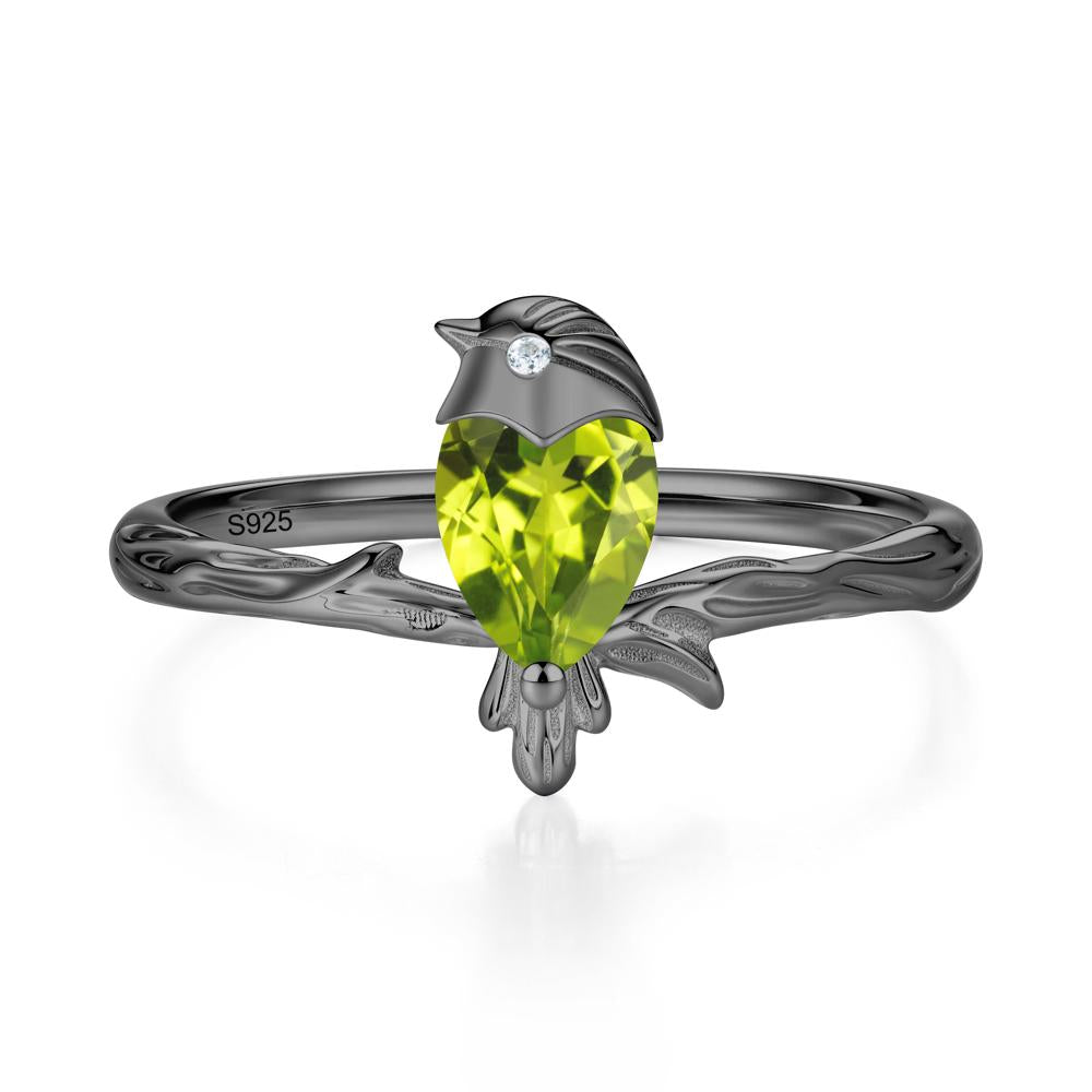 Good Luck Free Spirit Bird Sapphire Ring - LUO Jewelry #gemstone_Peridot