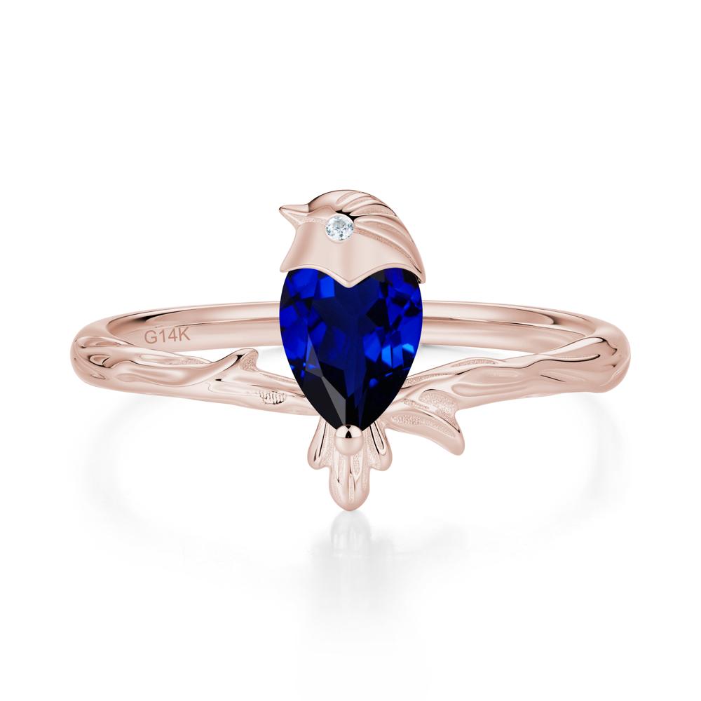 Good Luck Free Spirit Bird Sapphire Ring - LUO Jewelry #gemstone_Sapphire