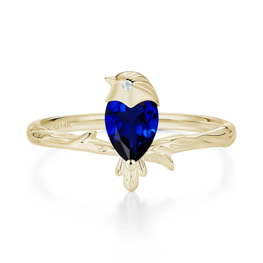 Good Luck Free Spirit Bird Sapphire Ring - LUO Jewelry #gemstone_Sapphire