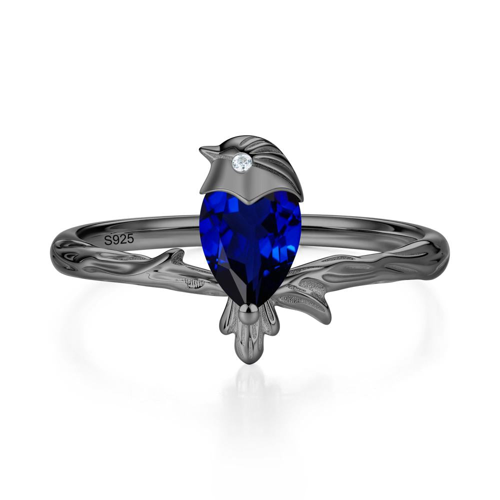 Good Luck Free Spirit Bird Sapphire Ring - LUO Jewelry #gemstone_Sapphire