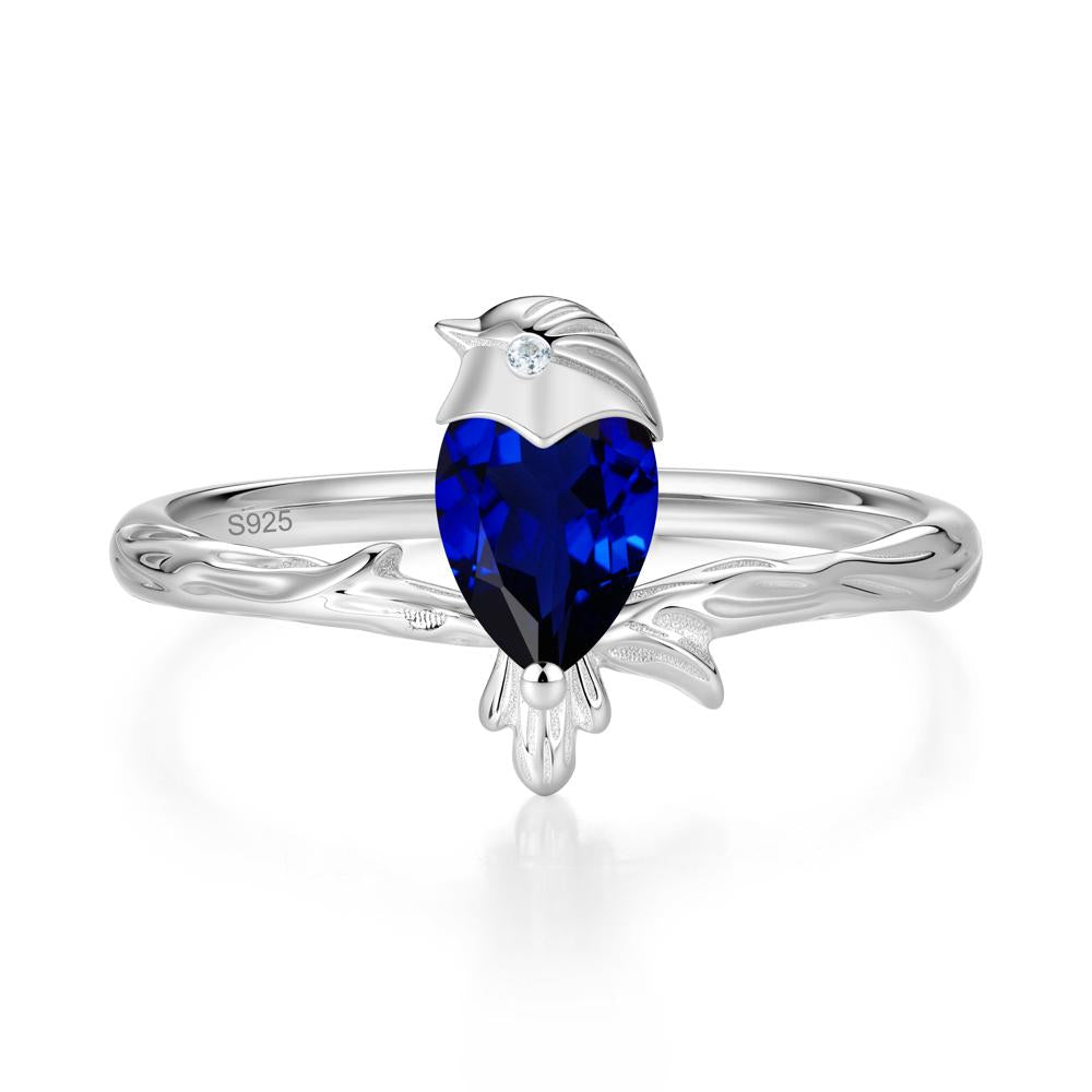 Good Luck Free Spirit Bird Sapphire Ring - LUO Jewelry #gemstone_Sapphire