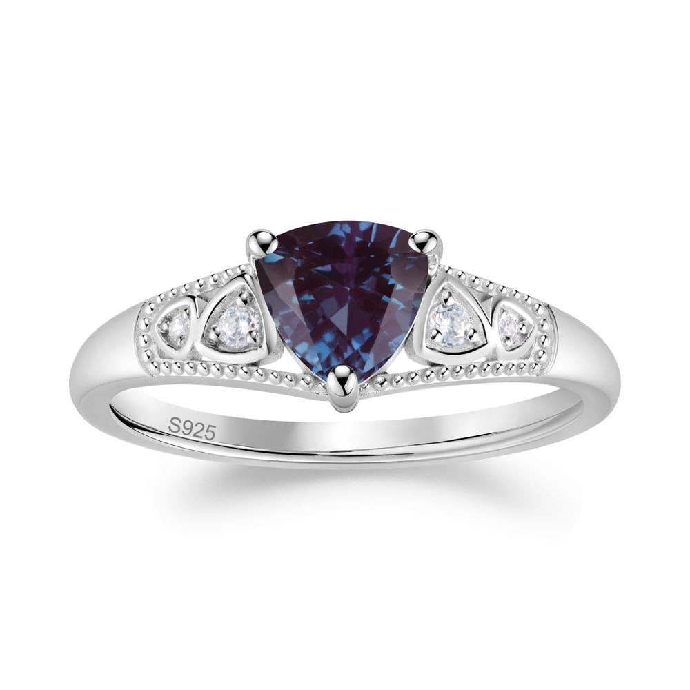 Vintage Filigree Alexandrite Engagement Ring - LUO Jewelry #gemstone_Alexandrite