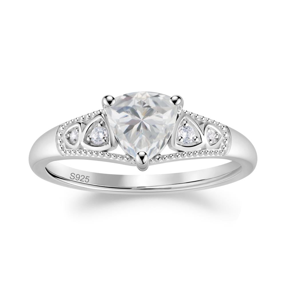 Vintage Filigree Alexandrite Engagement Ring - LUO Jewelry #gemstone_Cubic Zirconia