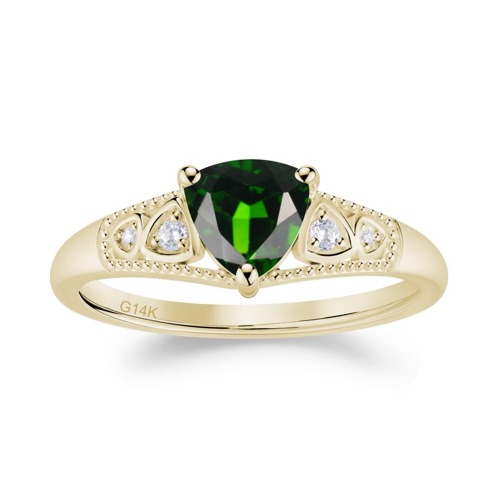 Vintage Filigree Alexandrite Engagement Ring - LUO Jewelry #gemstone_Diopside