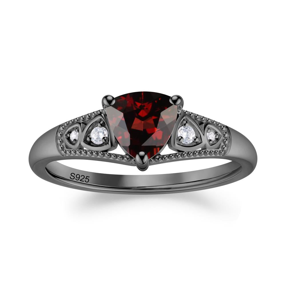 Vintage Filigree Alexandrite Engagement Ring - LUO Jewelry #gemstone_Garnet
