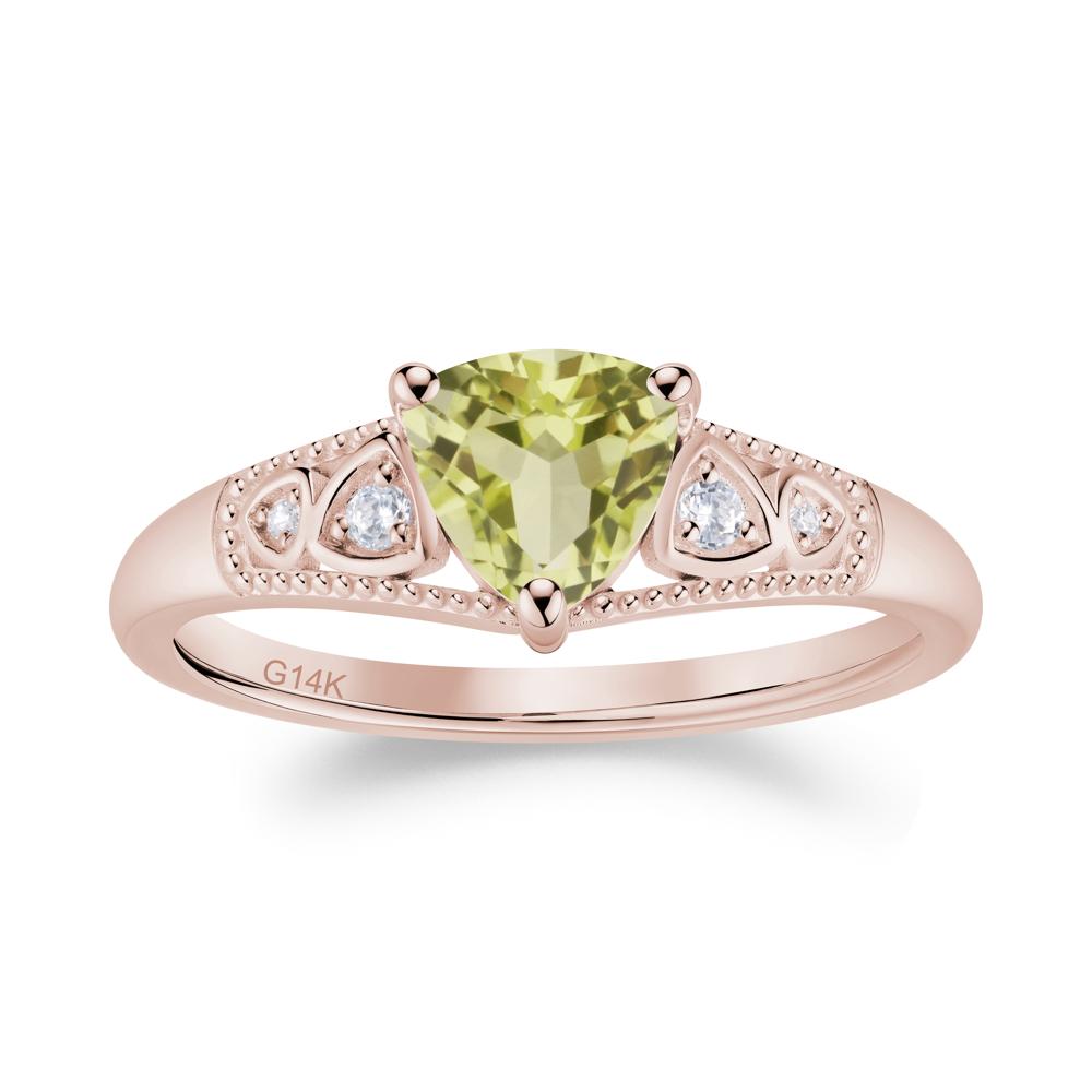 Vintage Filigree Alexandrite Engagement Ring - LUO Jewelry #gemstone_Lemon Quartz
