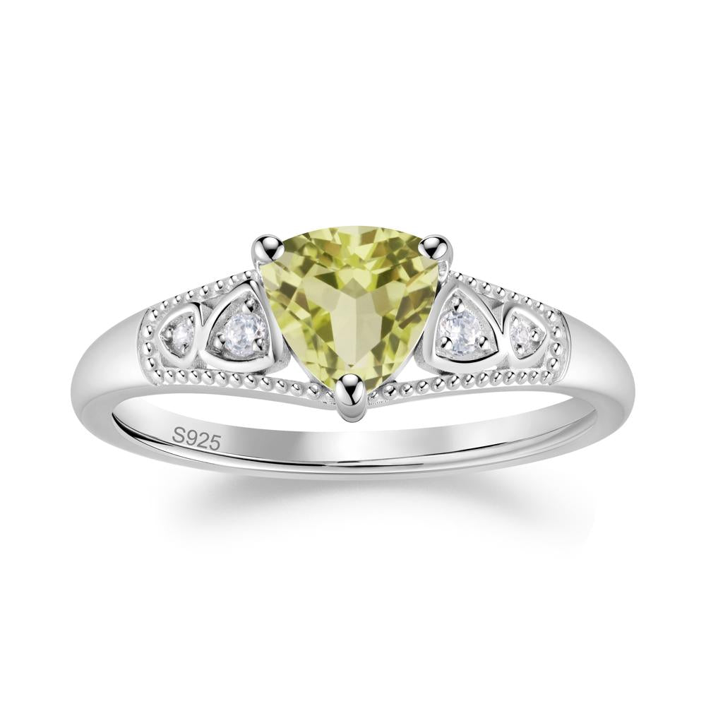 Vintage Filigree Alexandrite Engagement Ring - LUO Jewelry #gemstone_Lemon Quartz