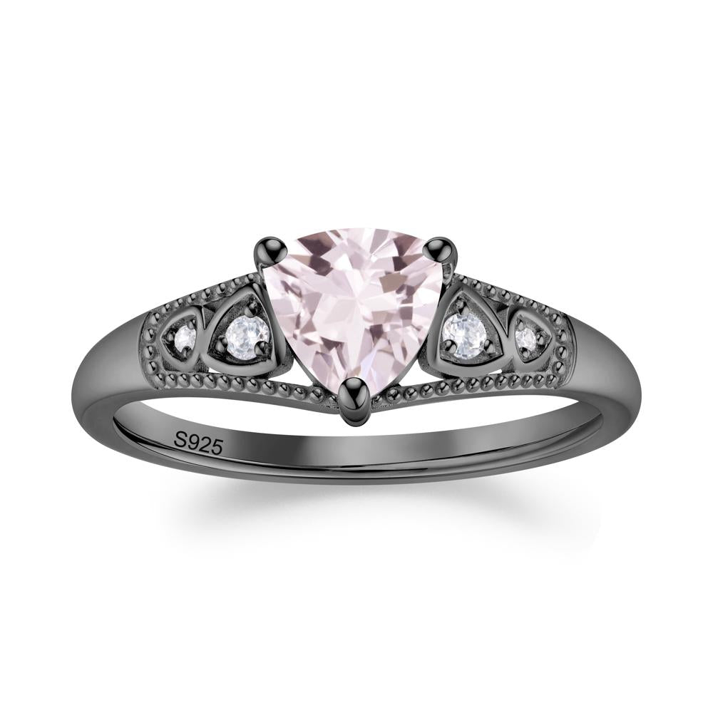 Vintage Filigree Alexandrite Engagement Ring - LUO Jewelry #gemstone_Morganite