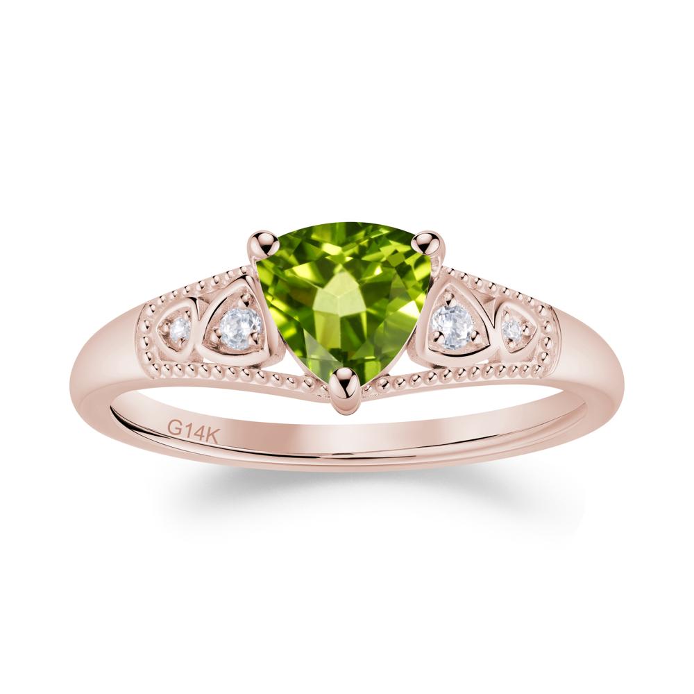 Vintage Filigree Alexandrite Engagement Ring - LUO Jewelry #gemstone_Peridot