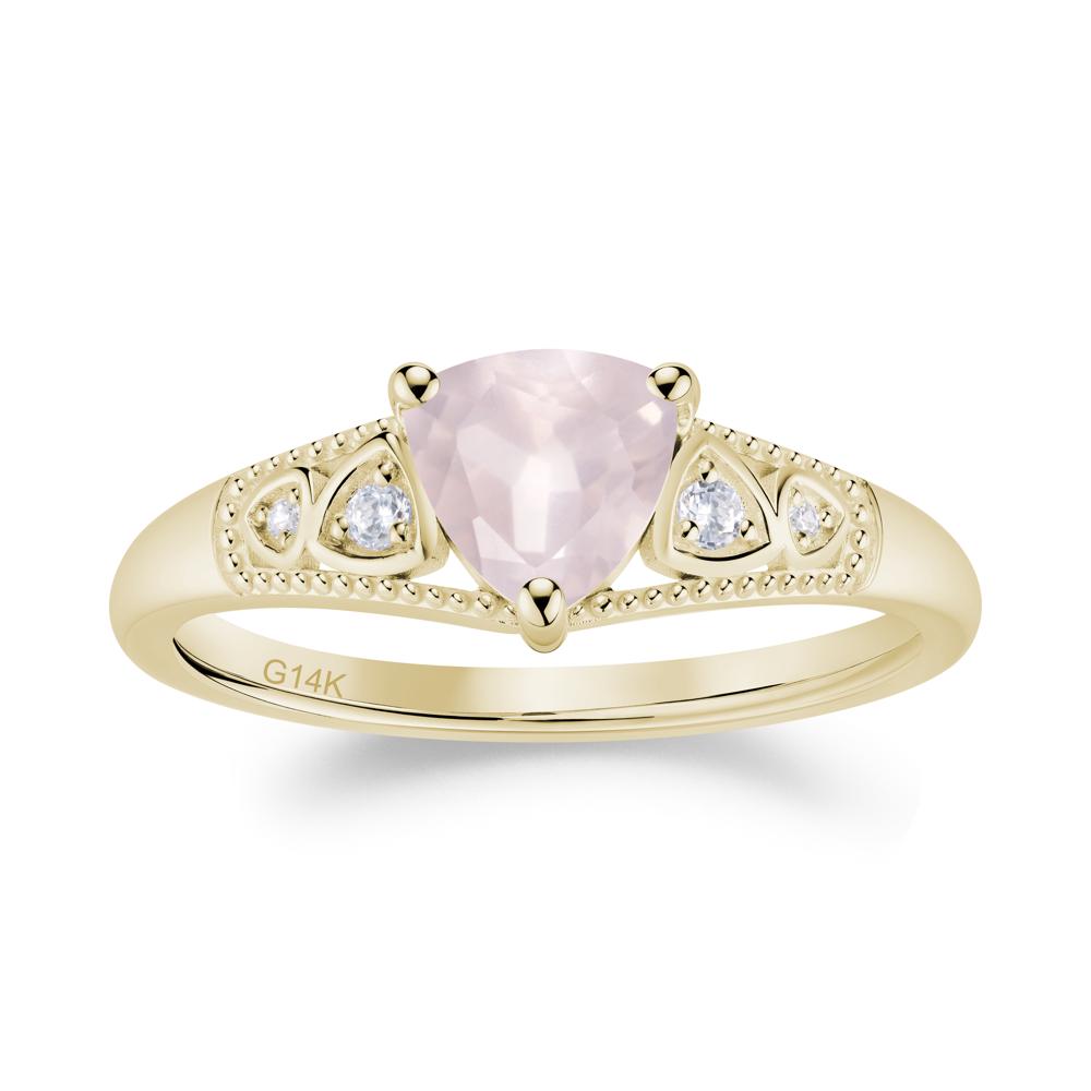 Vintage Filigree Alexandrite Engagement Ring - LUO Jewelry #gemstone_Rose Quartz