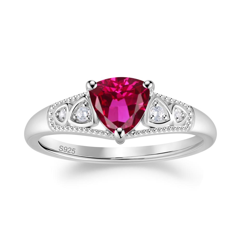 Vintage Filigree Alexandrite Engagement Ring - LUO Jewelry #gemstone_Ruby