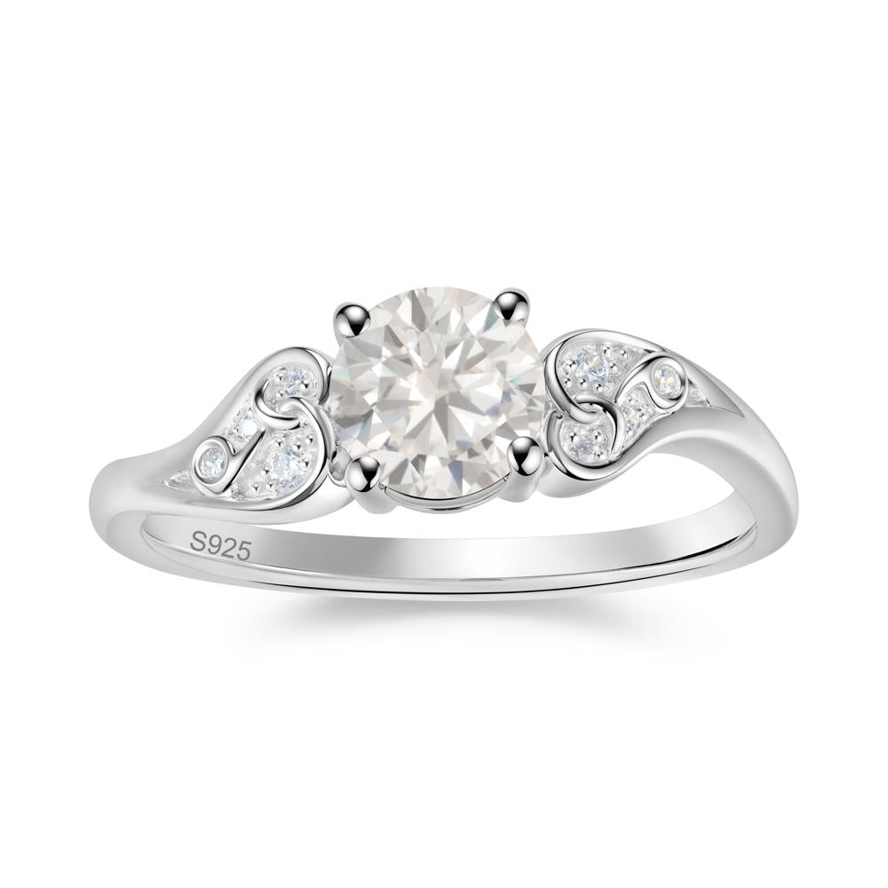 Vintage Heart Knot Design Sapphire Ring - LUO Jewelry #gemstone_Cubic Zirconia