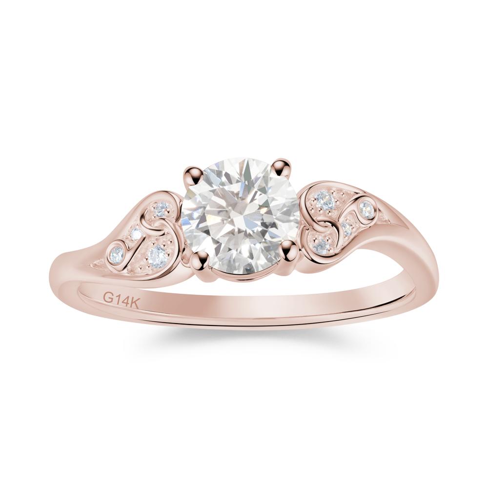 Vintage Heart Knot Design Sapphire Ring - LUO Jewelry #gemstone_Diamond