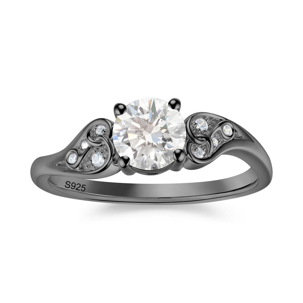 Vintage Heart Knot Design Sapphire Ring - LUO Jewelry #gemstone_Diamond