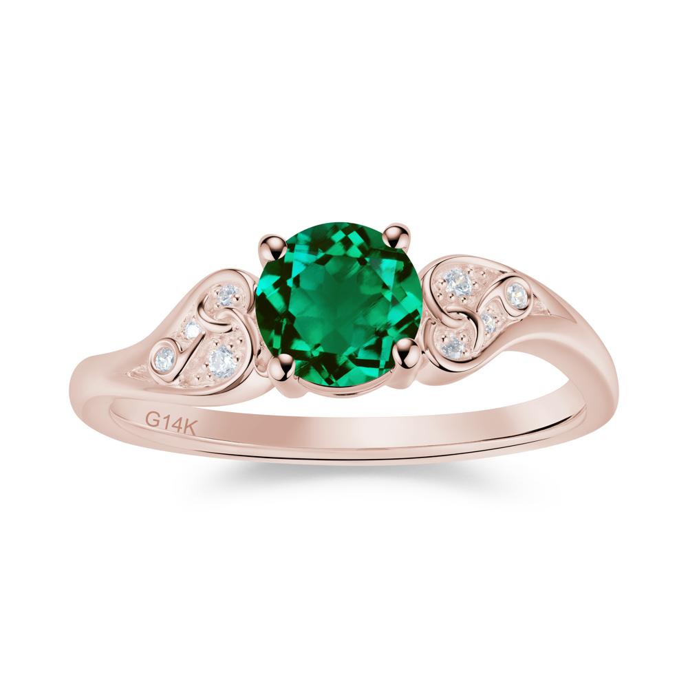 Vintage Heart Knot Design Sapphire Ring - LUO Jewelry #gemstone_Emerald