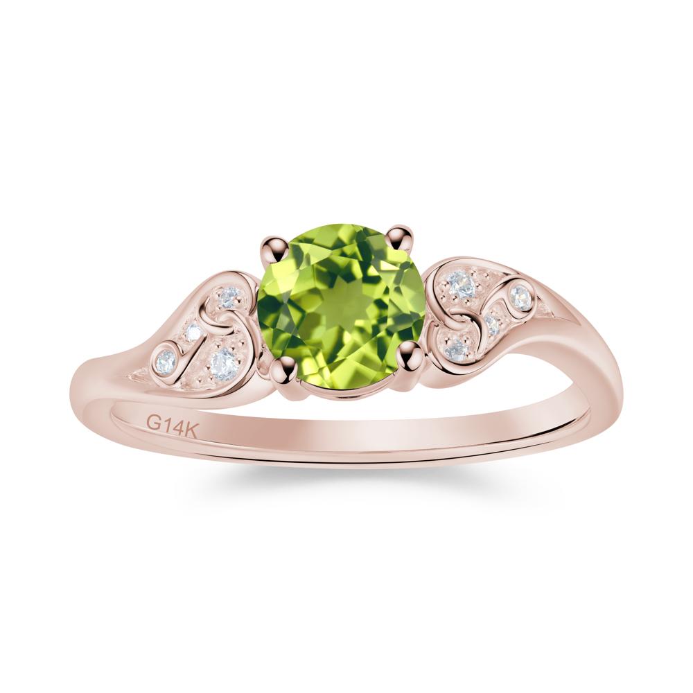 Vintage Heart Knot Design Sapphire Ring - LUO Jewelry #gemstone_Peridot