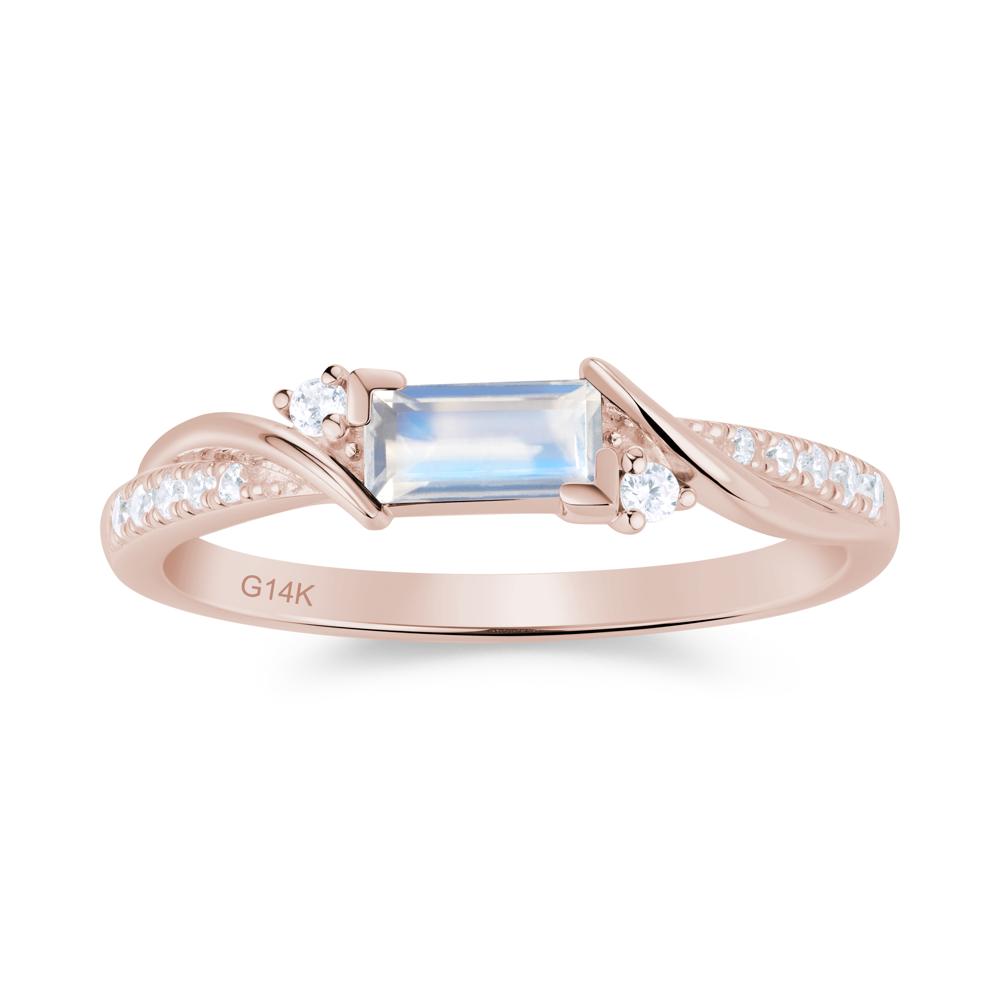Twisted Vine Baguette Alexandrite Promise Ring - LUO Jewelry #gemstone_Moonstone