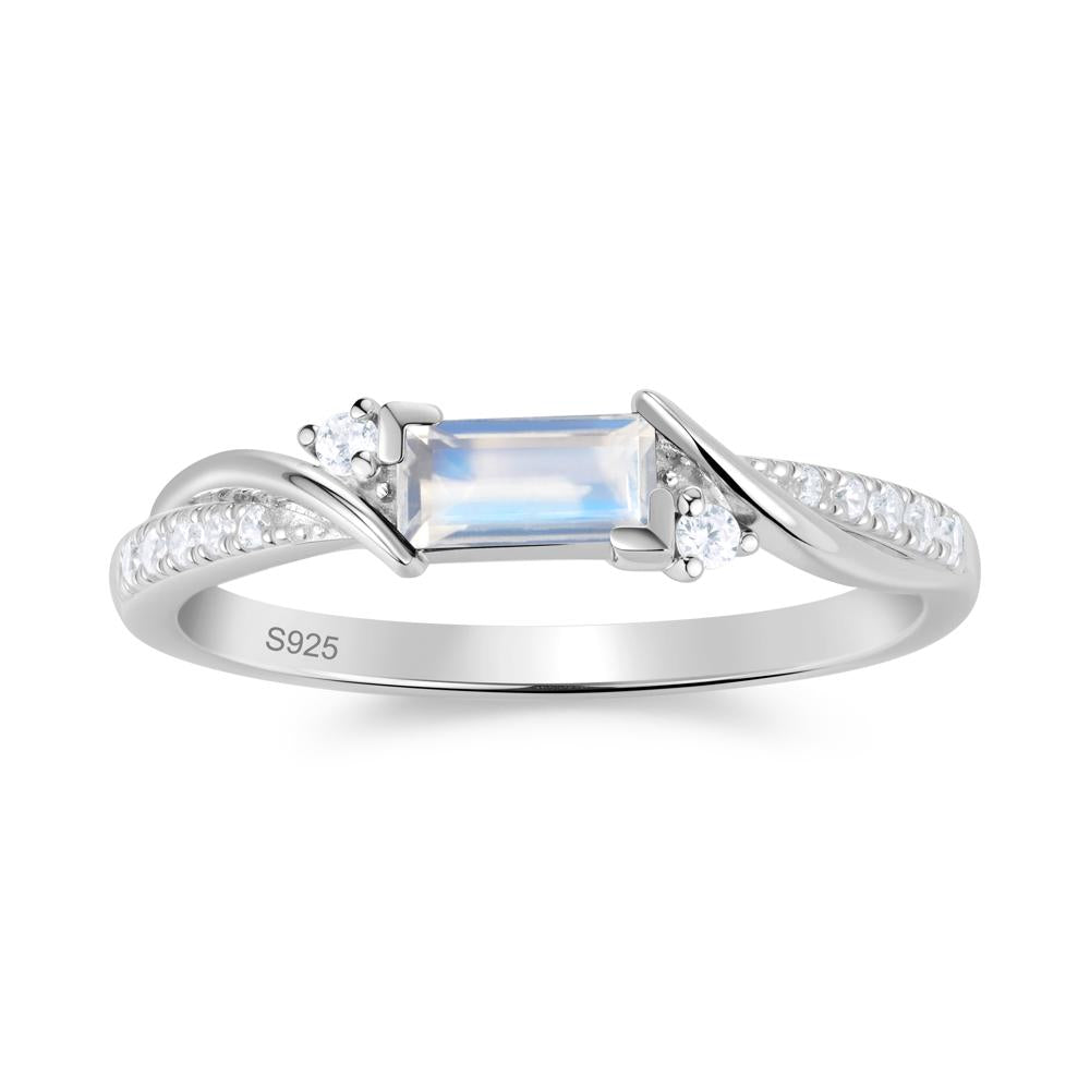 Twisted Vine Baguette Alexandrite Promise Ring - LUO Jewelry #gemstone_Moonstone