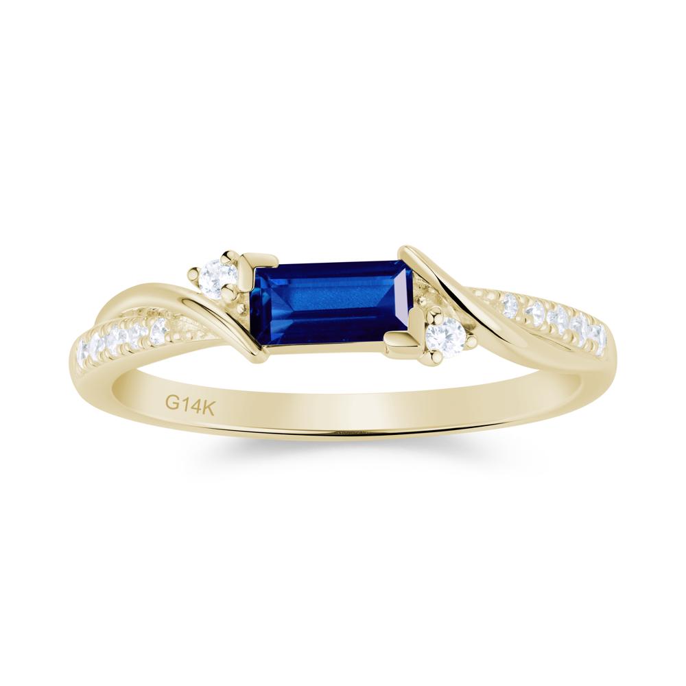 Twisted Vine Baguette Alexandrite Promise Ring - LUO Jewelry #gemstone_Sapphire