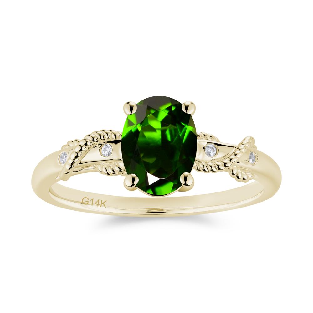 Vintage Twist Rope Garnet Ring - LUO Jewelry #gemstone_Diopside