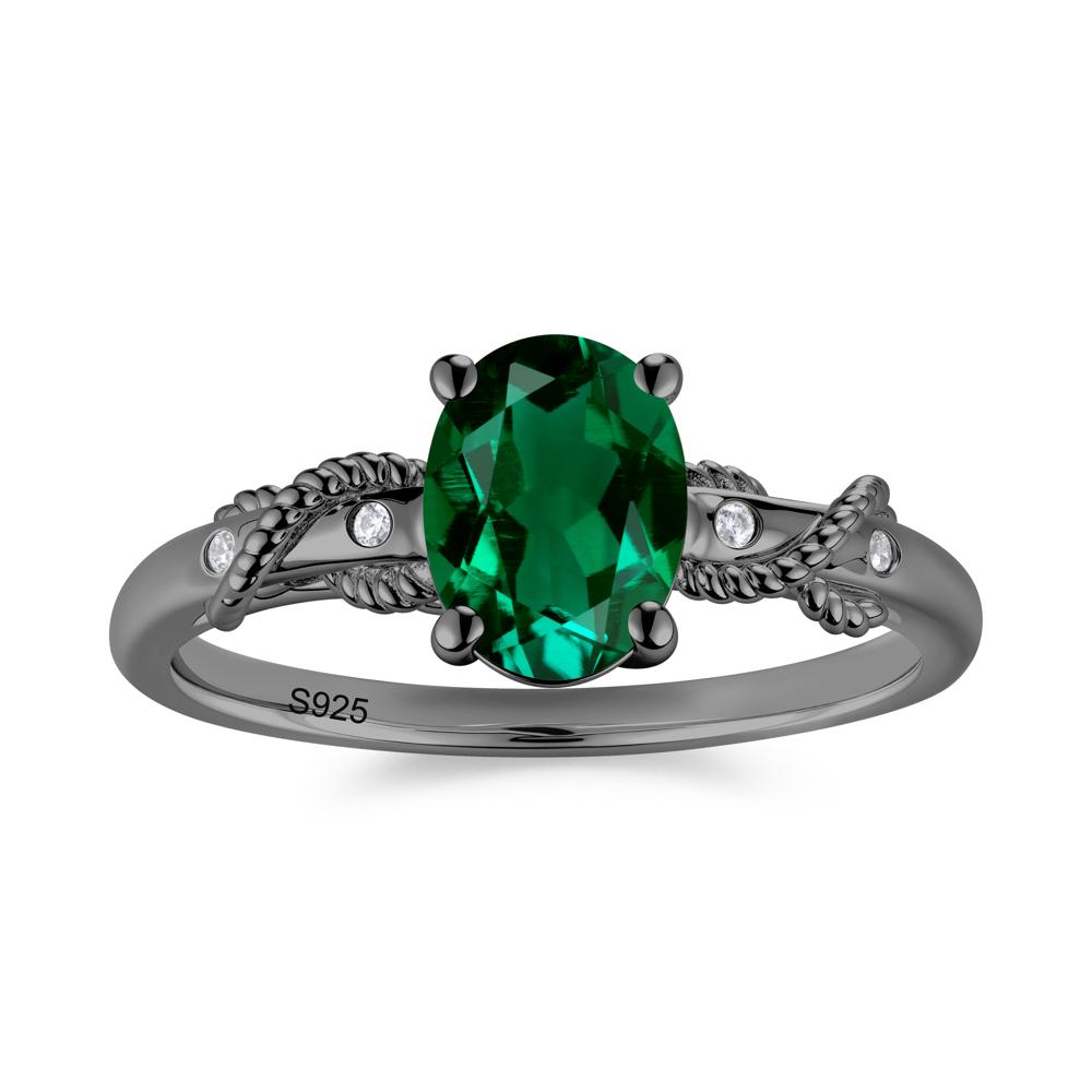 Vintage Twist Rope Garnet Ring - LUO Jewelry #gemstone_Emerald