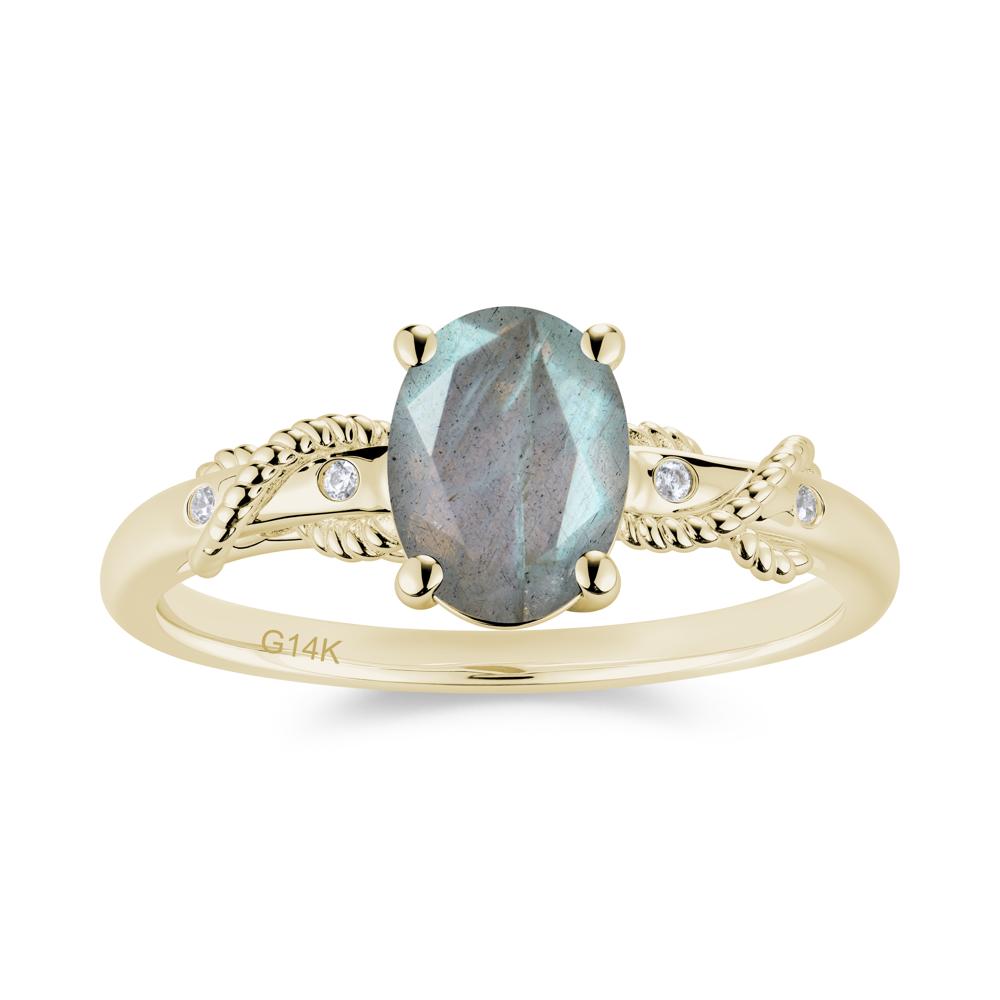 Vintage Twist Rope Garnet Ring - LUO Jewelry #gemstone_Labradorite