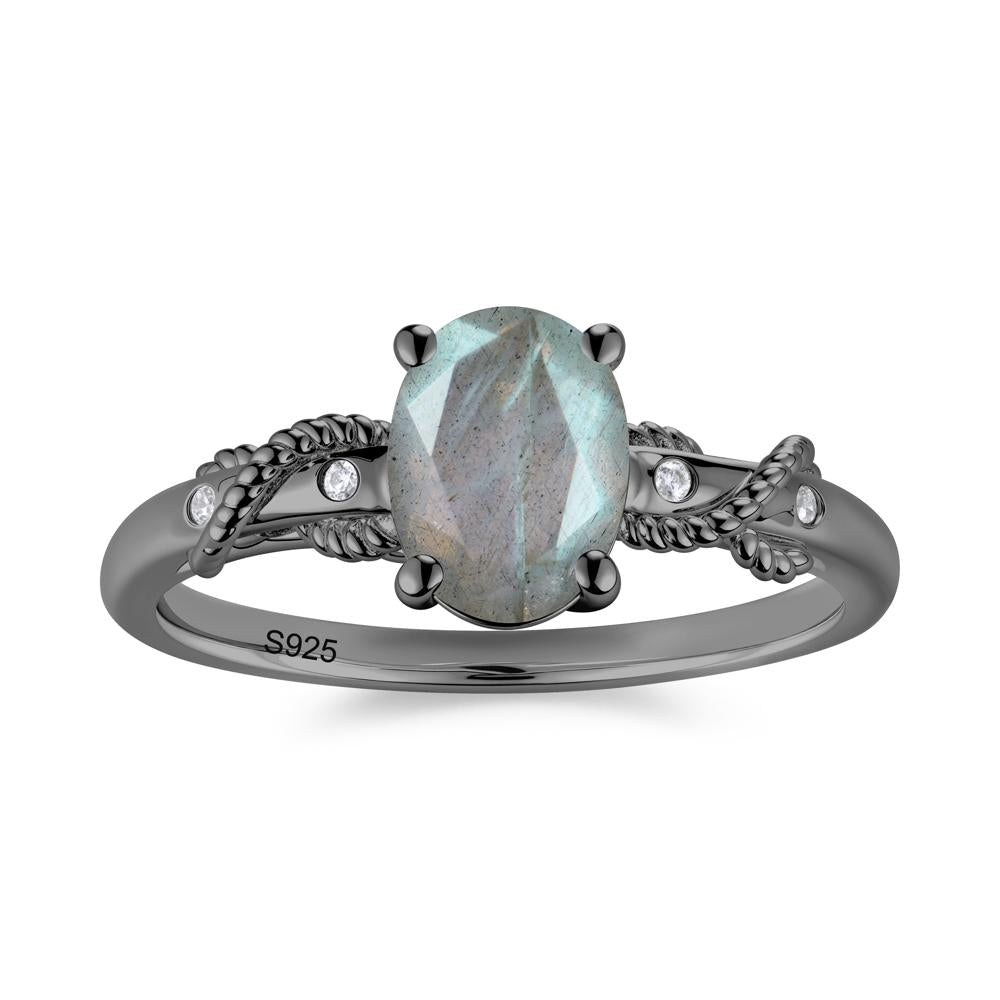 Vintage Twist Rope Garnet Ring - LUO Jewelry #gemstone_Labradorite