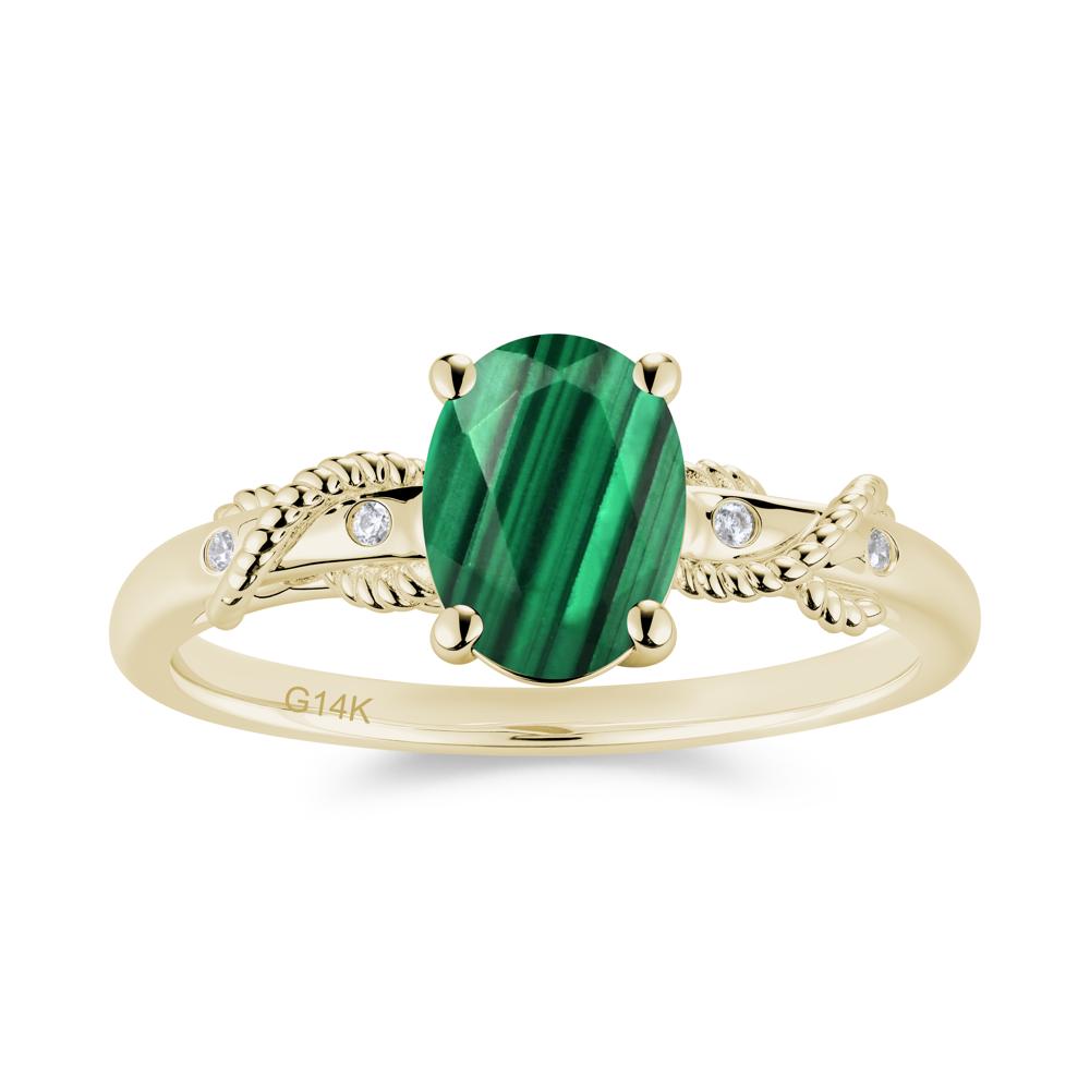 Vintage Twist Rope Garnet Ring - LUO Jewelry #gemstone_Malachite