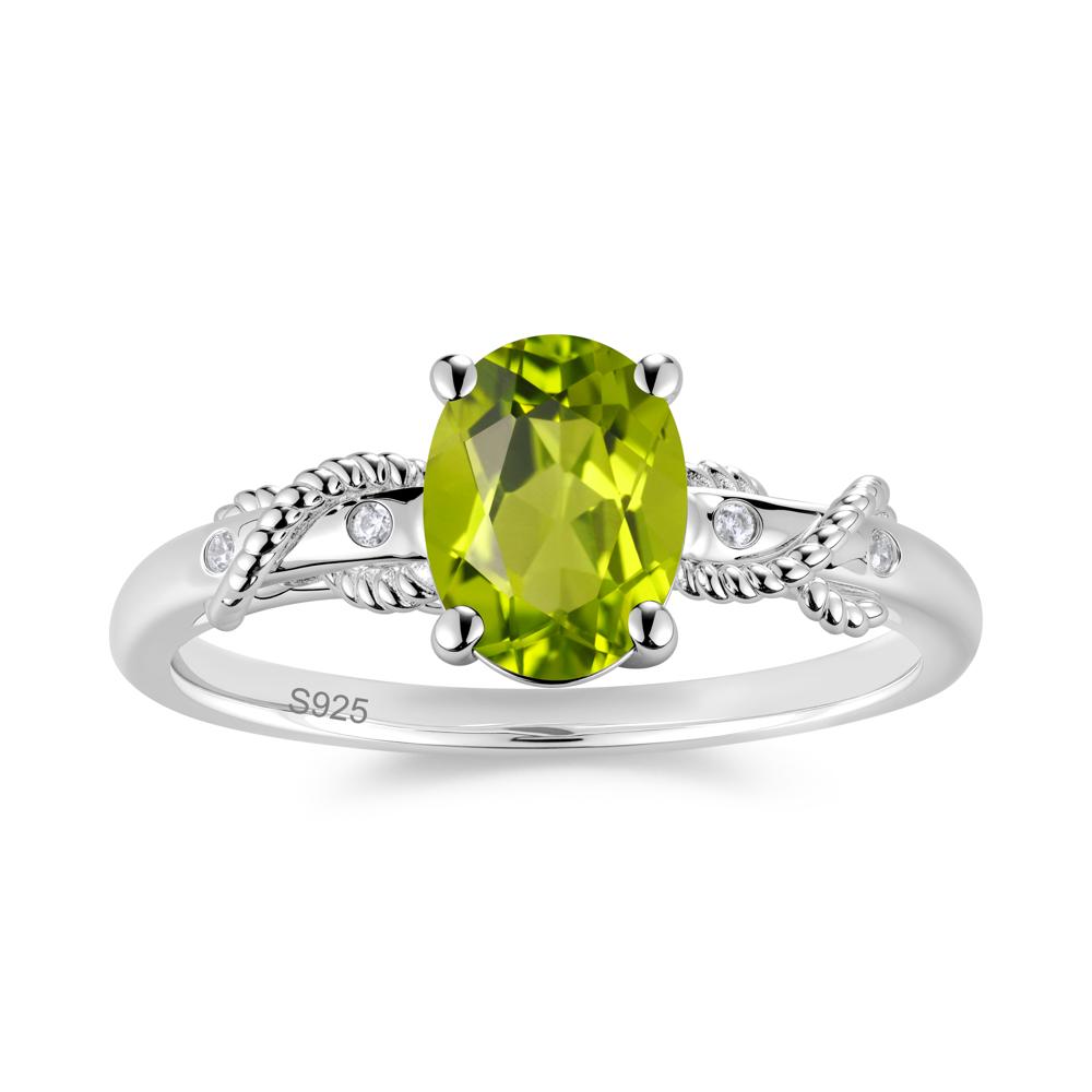 Vintage Twist Rope Garnet Ring - LUO Jewelry #gemstone_Peridot