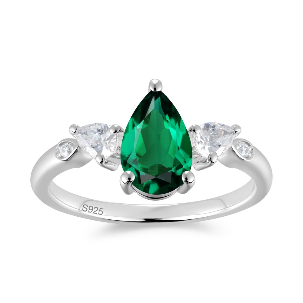 Victorian Milgrain Pear Cut Amethyst Ring Set - LUO Jewelry #gemstone_Emerald