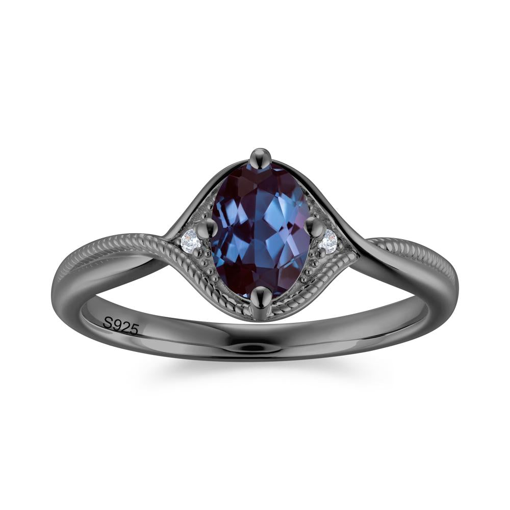 Oval Cut Citrine Twisted Engagement Ring - LUO Jewelry #gemstone_Alexandrite