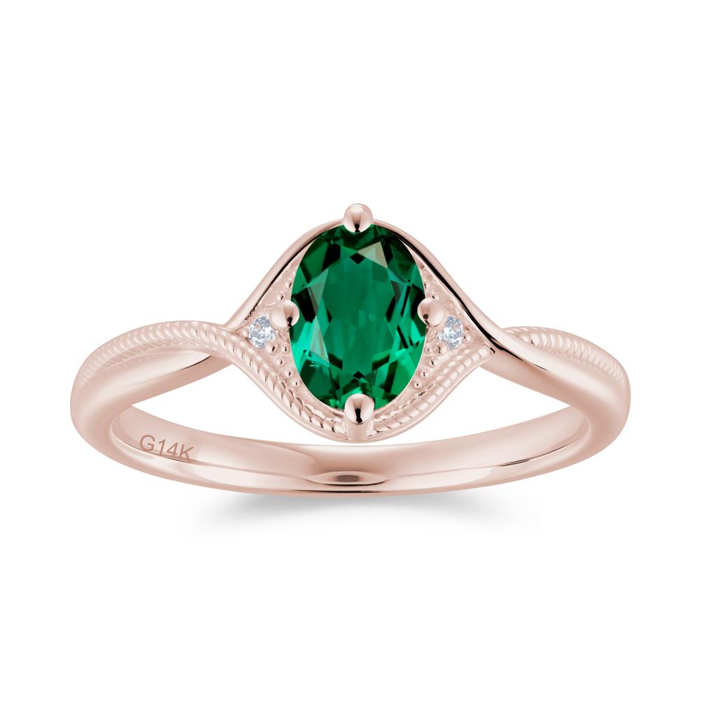 Oval Cut Citrine Twisted Engagement Ring - LUO Jewelry #gemstone_Emerald