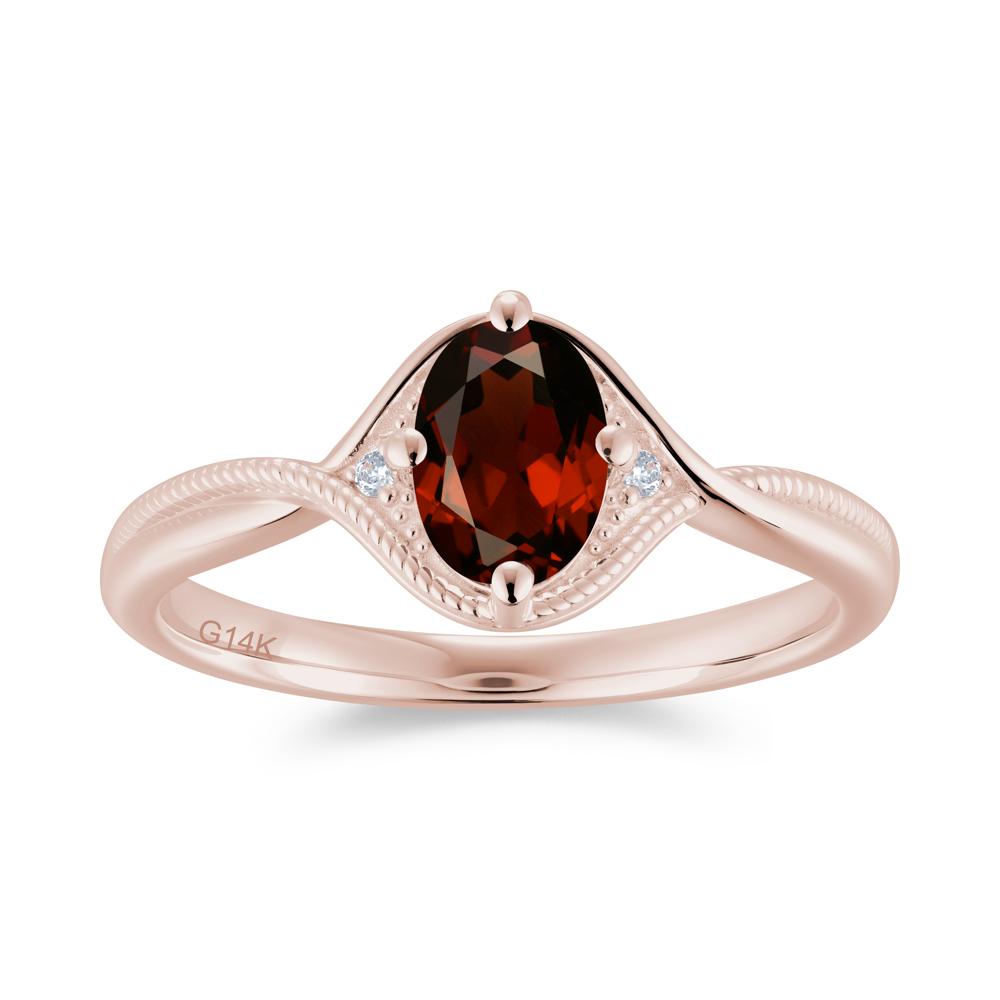 Oval Cut Citrine Twisted Engagement Ring - LUO Jewelry #gemstone_Garnet