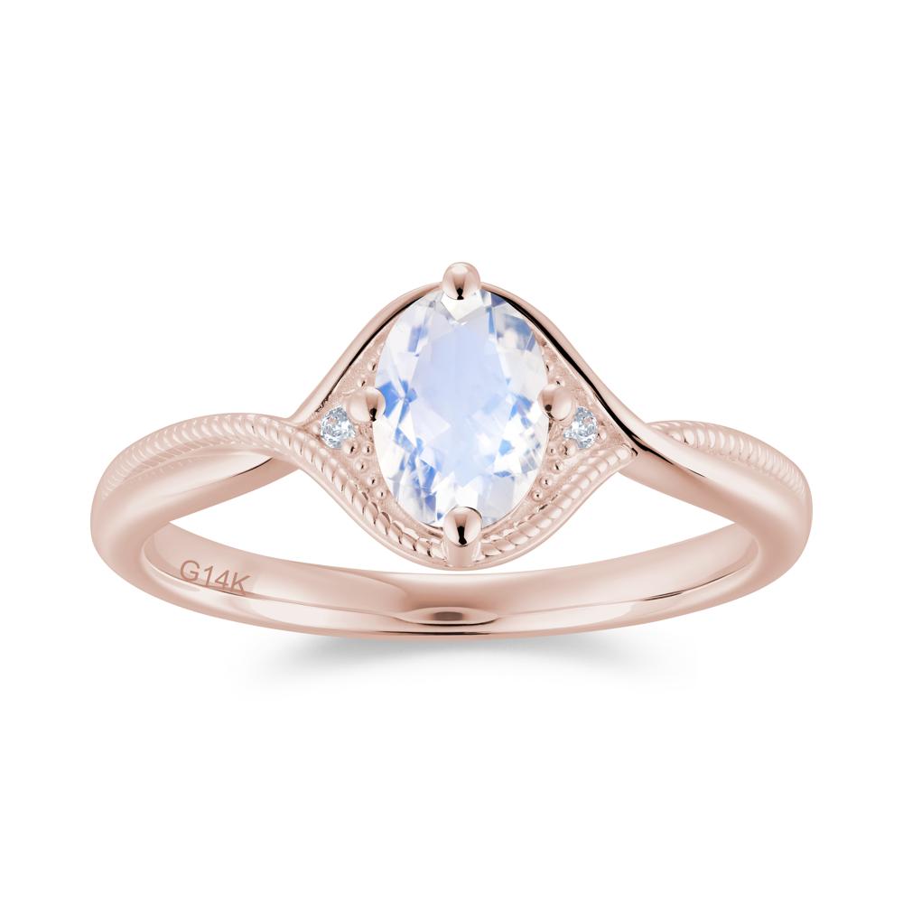 Oval Cut Citrine Twisted Engagement Ring - LUO Jewelry #gemstone_Moonstone