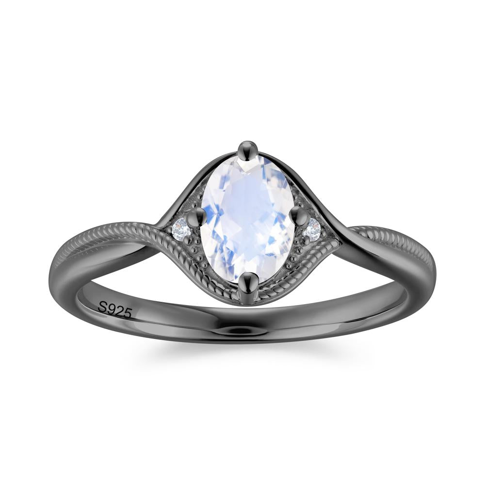 Oval Cut Citrine Twisted Engagement Ring - LUO Jewelry #gemstone_Moonstone