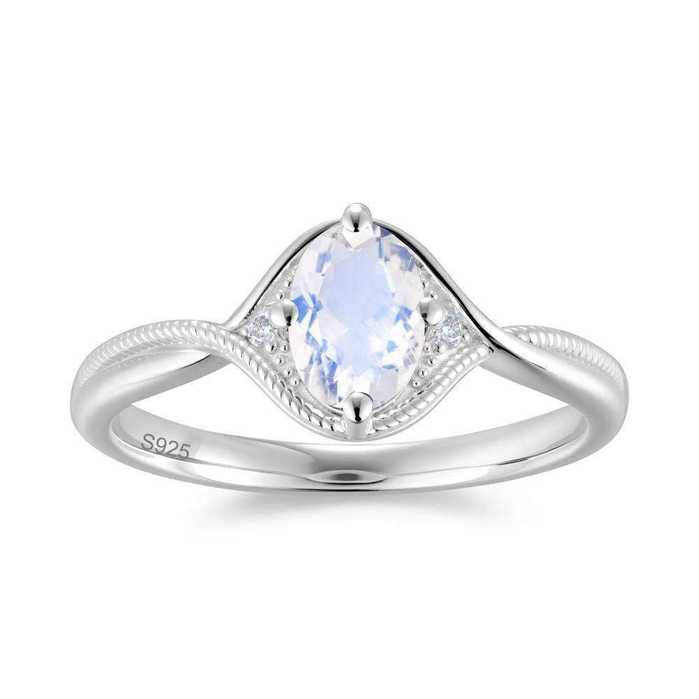 Oval Cut Citrine Twisted Engagement Ring - LUO Jewelry #gemstone_Moonstone