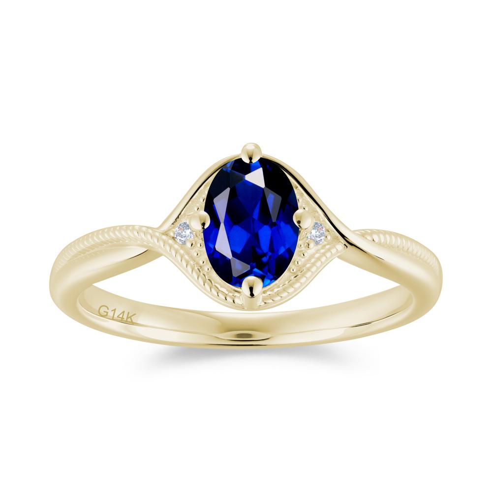 Oval Cut Citrine Twisted Engagement Ring - LUO Jewelry #gemstone_Sapphire