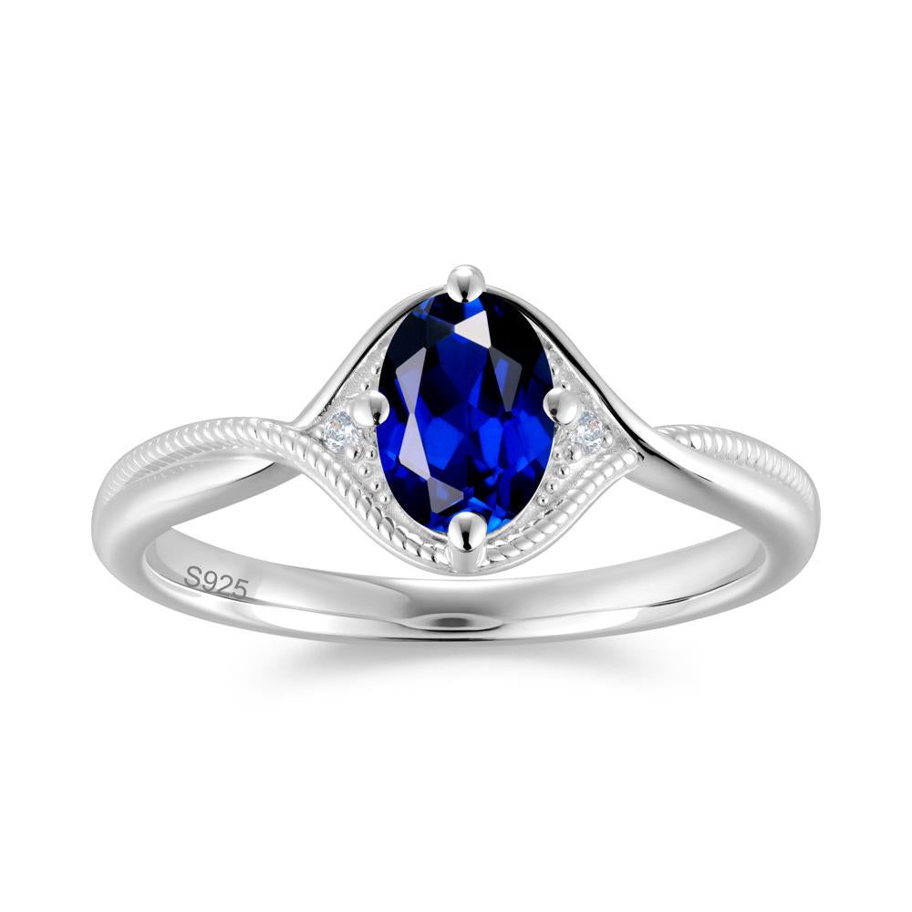 Oval Cut Citrine Twisted Engagement Ring - LUO Jewelry #gemstone_Sapphire