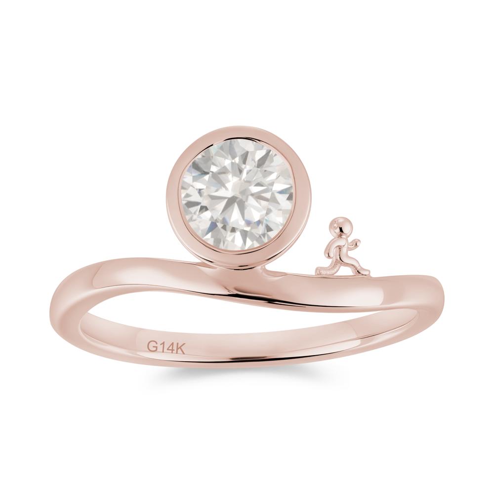 Freedom Courage Inspired Bezel Sapphire Ring - LUO Jewelry #gemstone_Cubic Zirconia