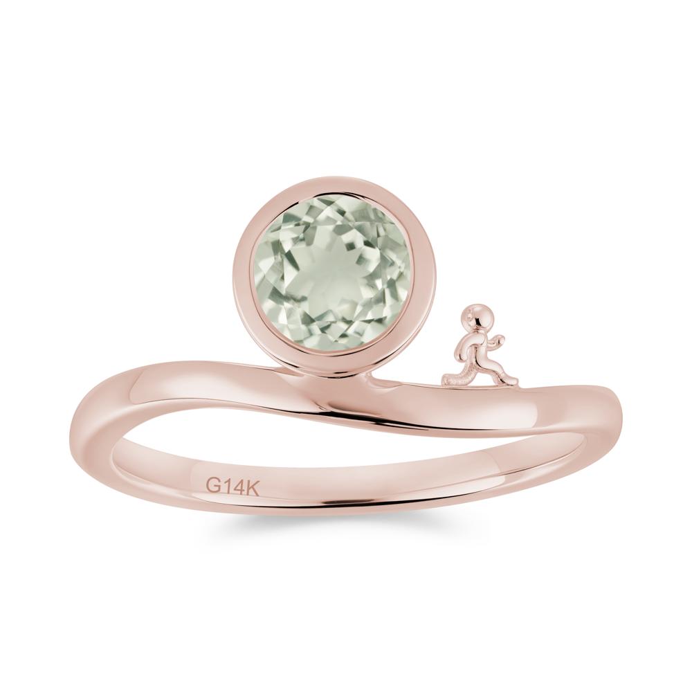 Freedom Courage Inspired Bezel Sapphire Ring - LUO Jewelry #gemstone_Green Amethyst