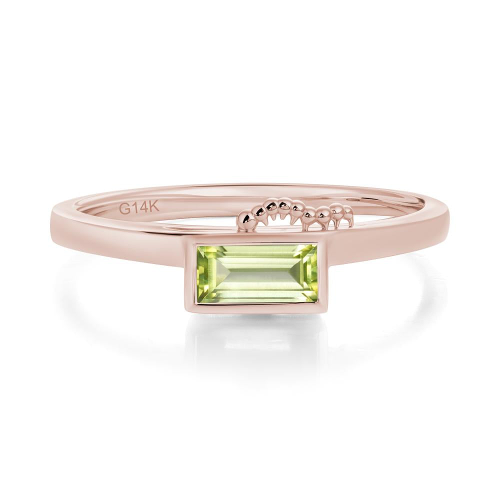 Unique Caterpillar Baguette Alexandrite Ring - LUO Jewelry #gemstone_Peridot