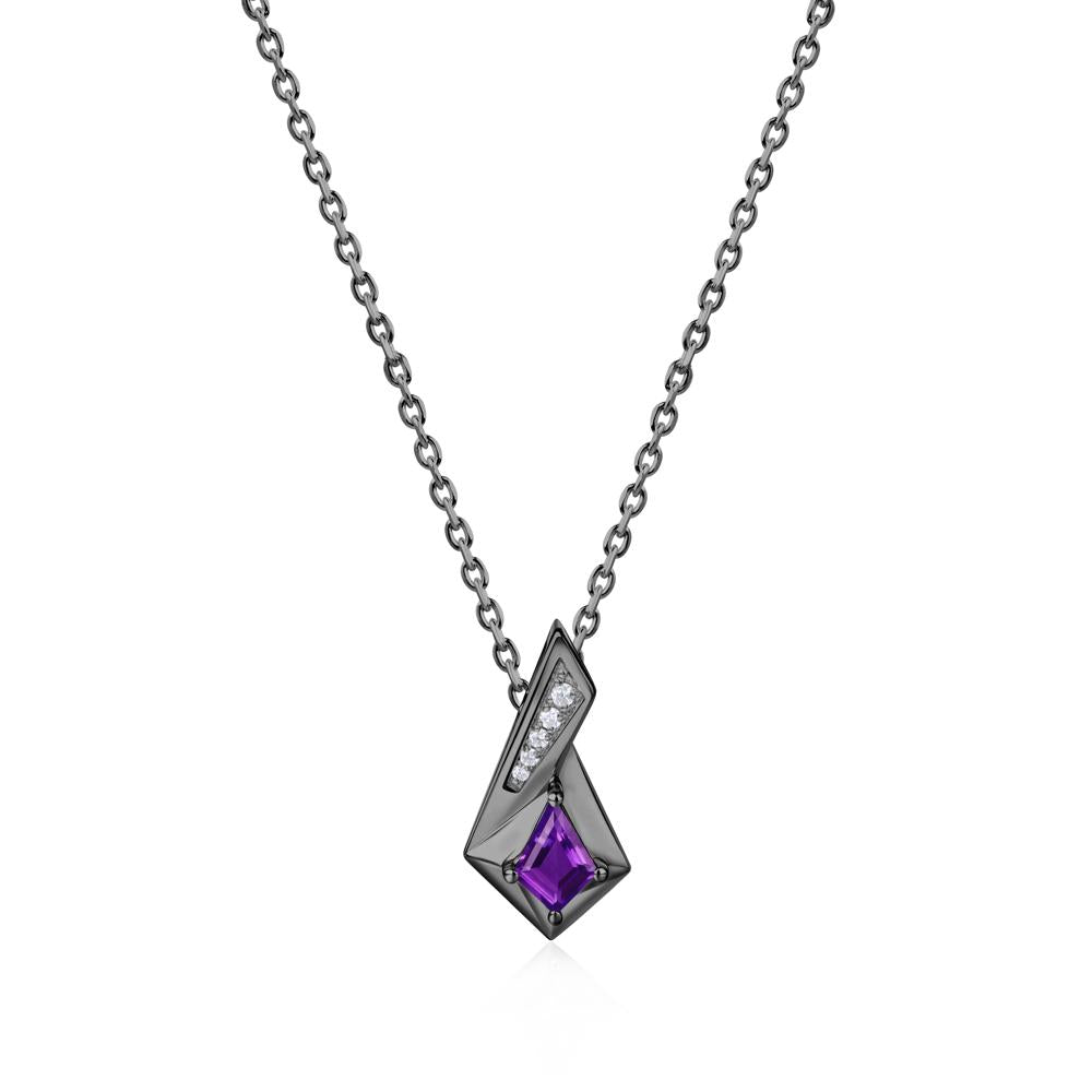 Kite Cut Alexandrite Pendant Necklace - LUO Jewelry #gemstone_Amethyst