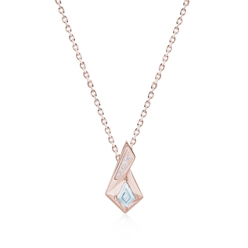 Kite Cut Alexandrite Pendant Necklace - LUO Jewelry #gemstone_Aquamarine