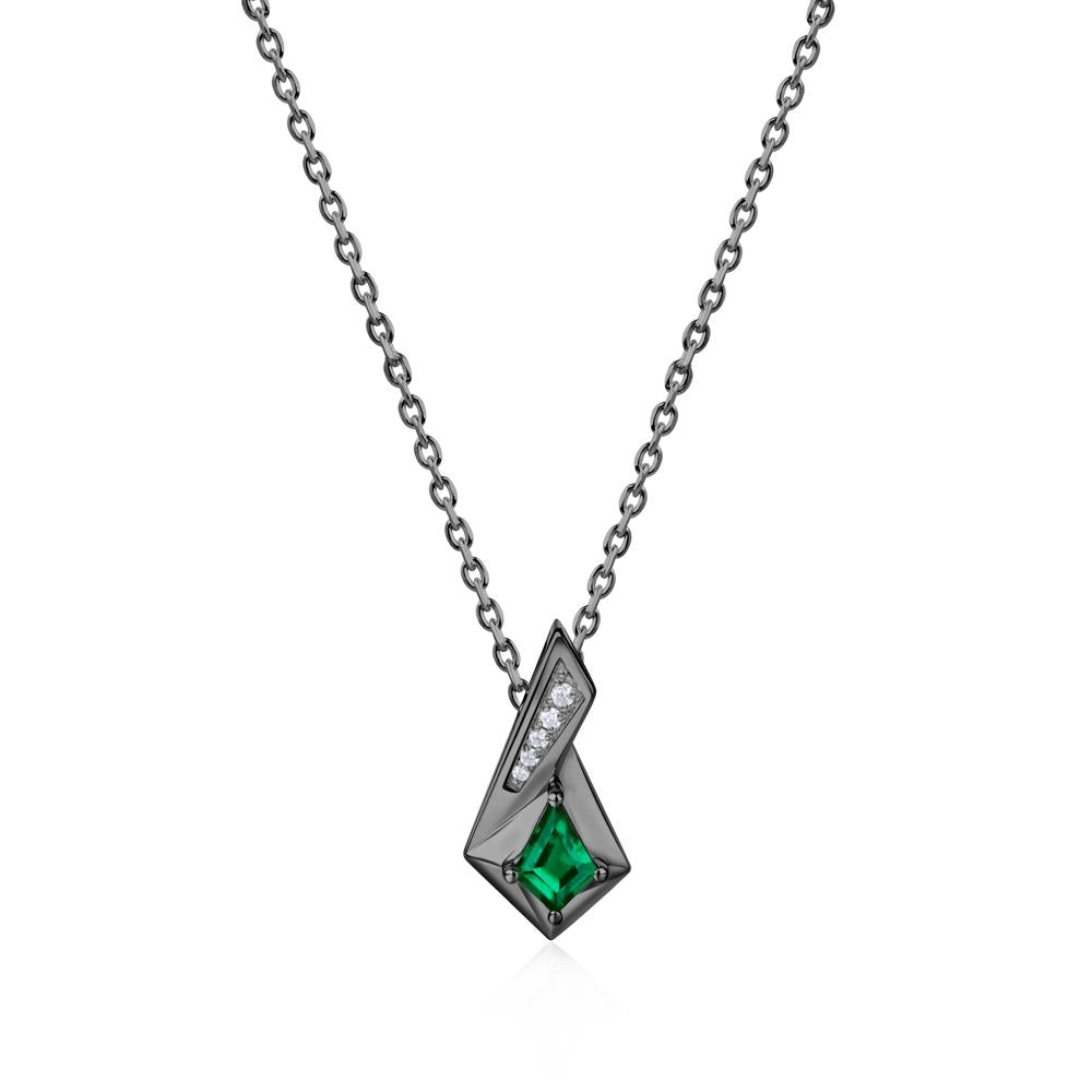 Kite Cut Alexandrite Pendant Necklace - LUO Jewelry #gemstone_Emerald