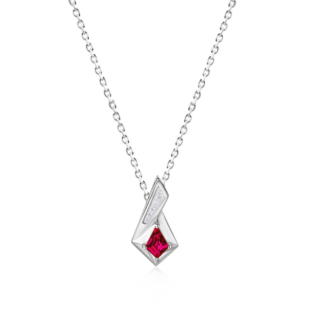 Kite Cut Alexandrite Pendant Necklace - LUO Jewelry #gemstone_Ruby