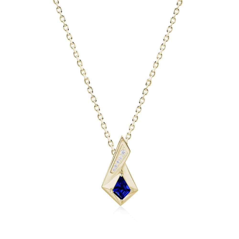 Kite Cut Alexandrite Pendant Necklace - LUO Jewelry #gemstone_Sapphire