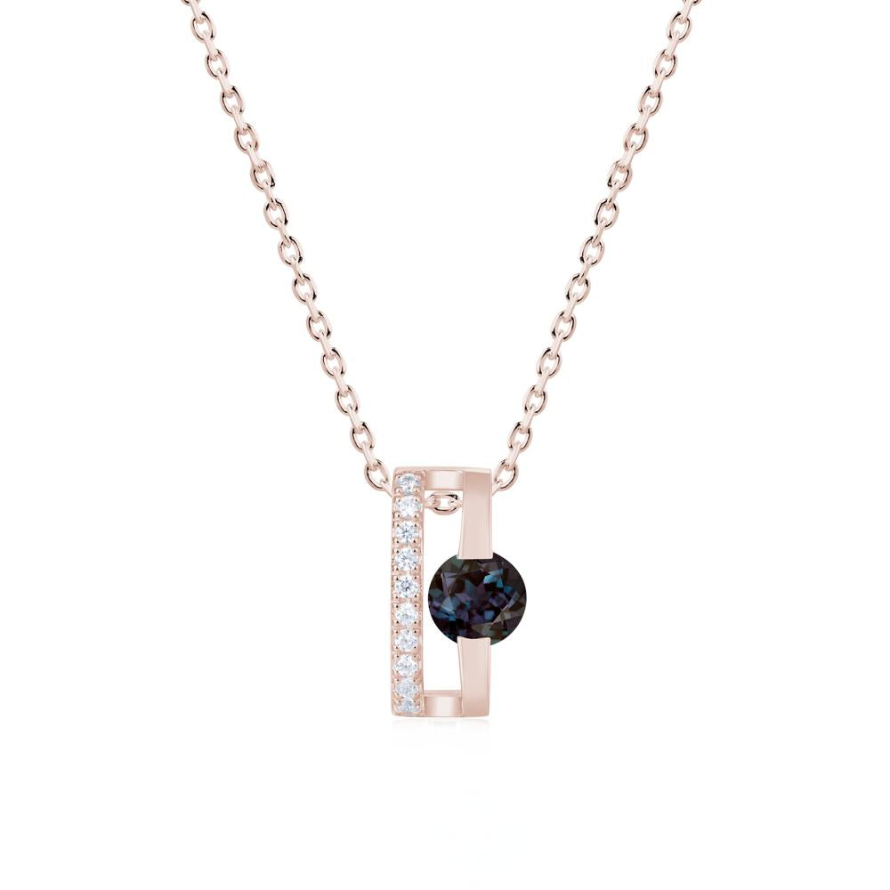Open Hollow Modern Amethyst Necklace - LUO Jewelry #gemstone_Alexandrite