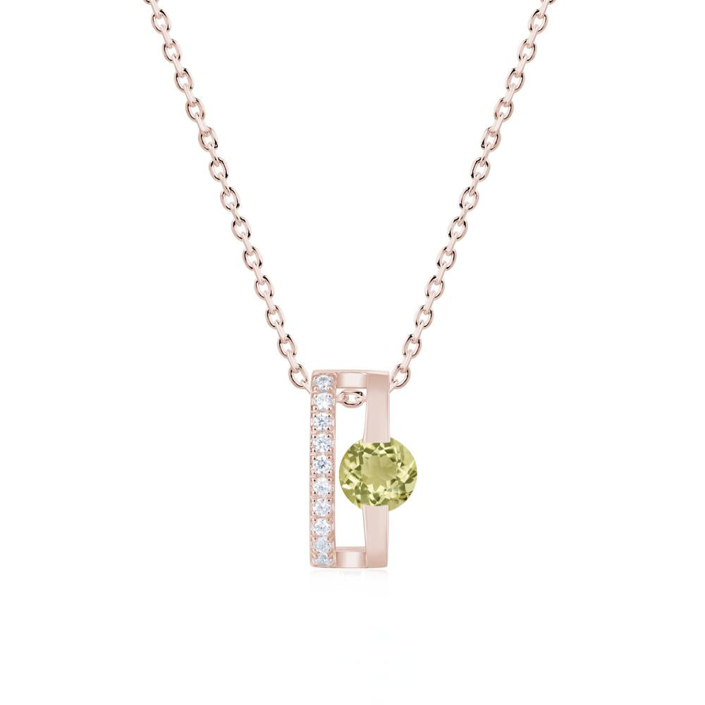 Open Hollow Modern Amethyst Necklace - LUO Jewelry #gemstone_Lemon Quartz