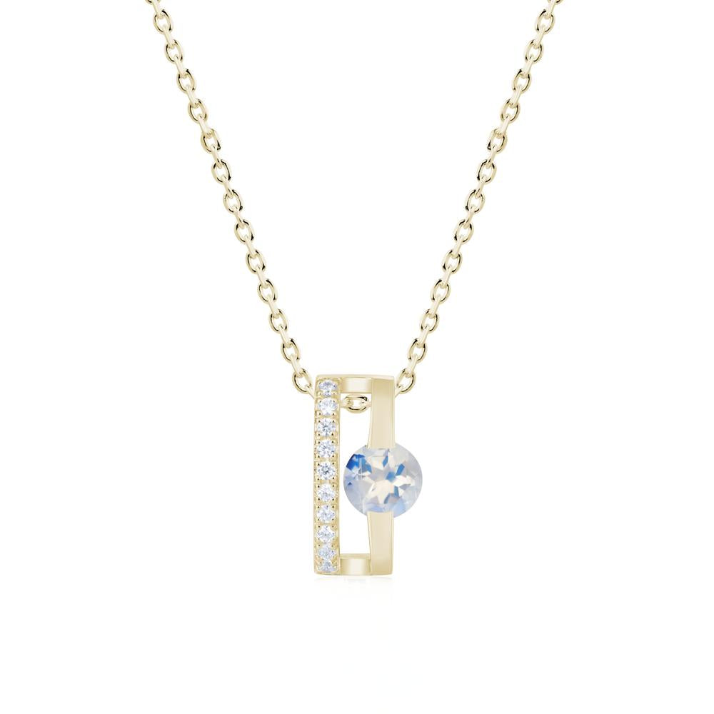 Open Hollow Modern Amethyst Necklace - LUO Jewelry #gemstone_Moonstone