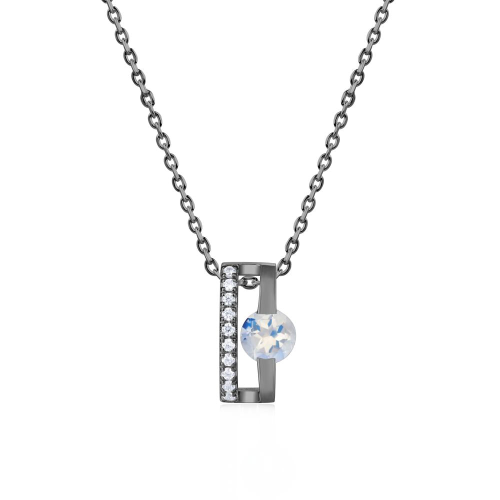 Open Hollow Modern Amethyst Necklace - LUO Jewelry #gemstone_Moonstone